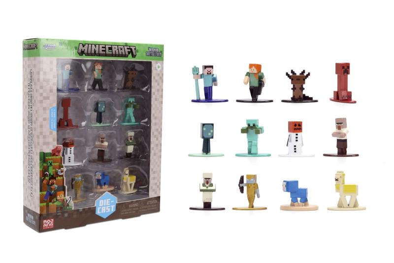Minecraft Kovové sběratelské nanofigurky 12 ks, wave 7